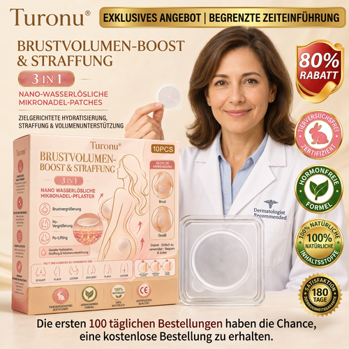 💥Turonu® 💗 Targeted Breast Enhancement Advanced Nano Microneedle Patch💃