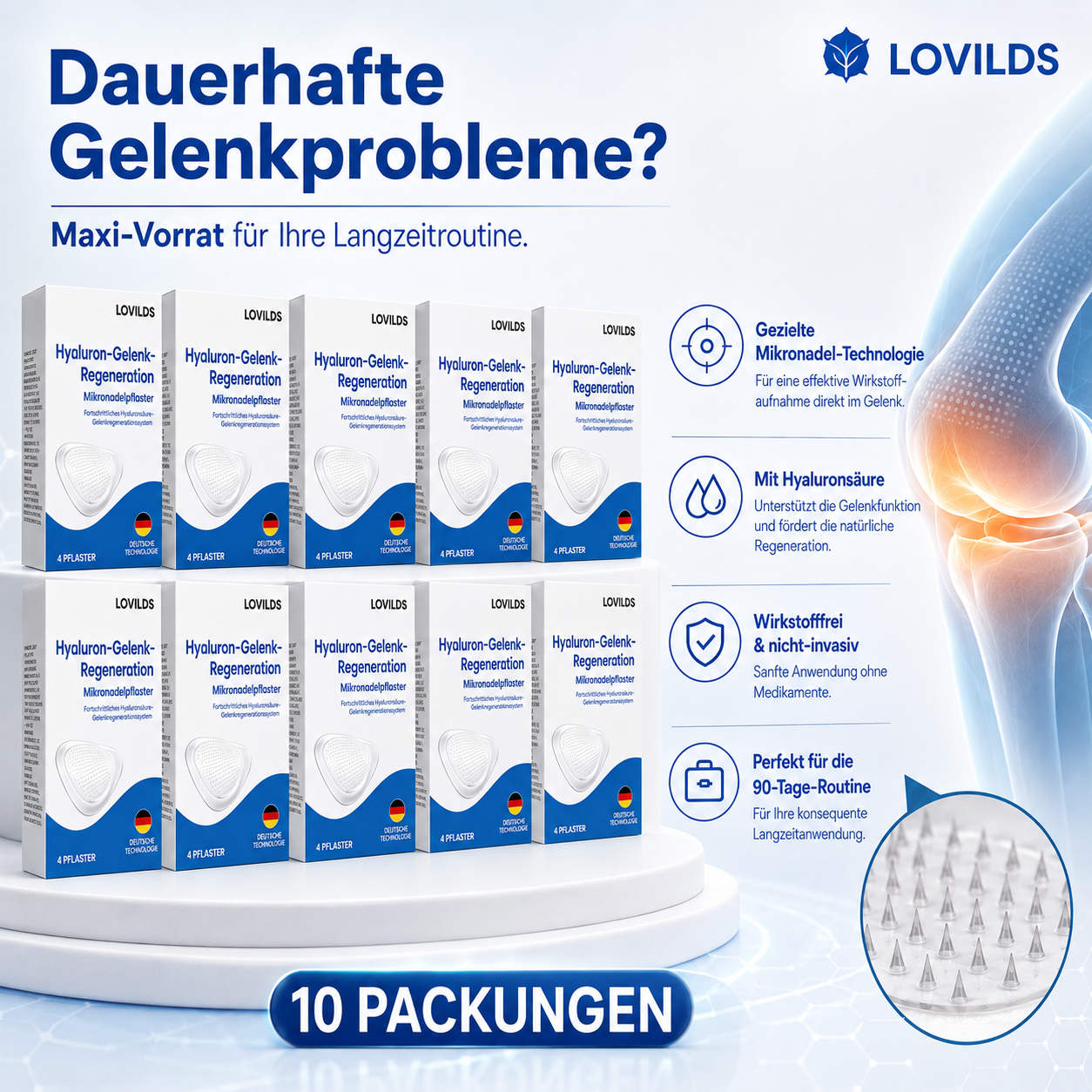 🥇LOVILDS® Hyaluron Gelenk-Wiederherstellungs-Patches🛒*R