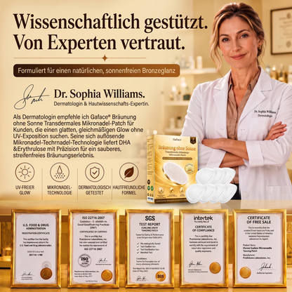 𝗚𝗮𝗳𝗮𝗰𝗲® Sonnenfreies Natürliches Bronze-Glow Transdermales Mikronadel-Bräunungspflaster