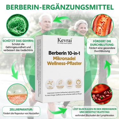 Von Ärzten empfohlen 🌟 | Kevrai® Berberin 10-in-1 Nano-Mikronadelpflaster | ✅ Wissenschaftlich fundierte Formel | Fortschrittliche 10-in-1-Mischung | Sichtbare Ergebnisse in 7 Tagen 🏅