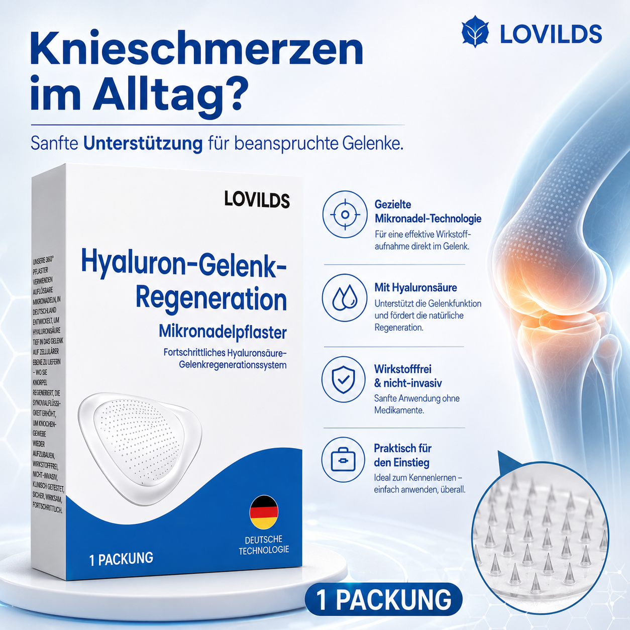 🥇LOVILDS® Hyaluron Gelenk-Wiederherstellungs-Patches🛒