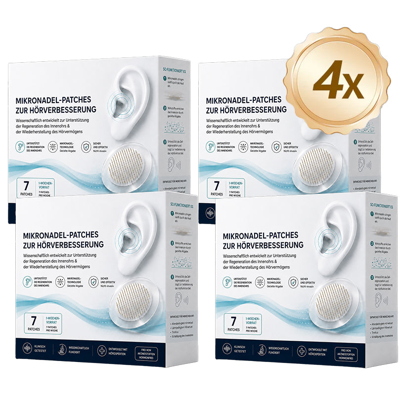 Nuvarynne™ Hearing Repair Mikronadel-Pflaster – Fortschrittliches Ohr-Wellness-Unterstützungspflaster für Hörgesundheit, Klangklarheit, Ohrkomfort & tägliche Hörunterstützung