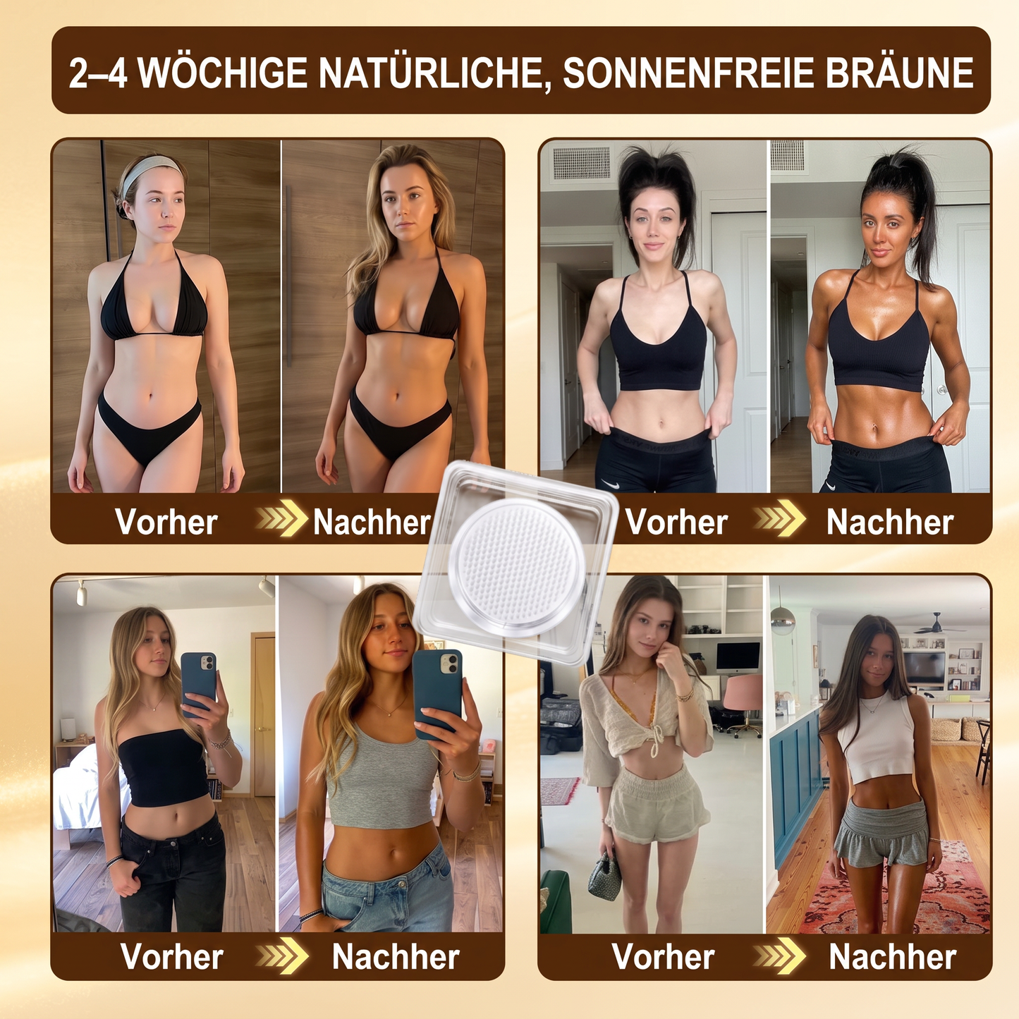 𝗚𝗮𝗳𝗮𝗰𝗲® Sonnenfreies Natürliches Bronze-Glow Transdermales Mikronadel-Bräunungspflaster