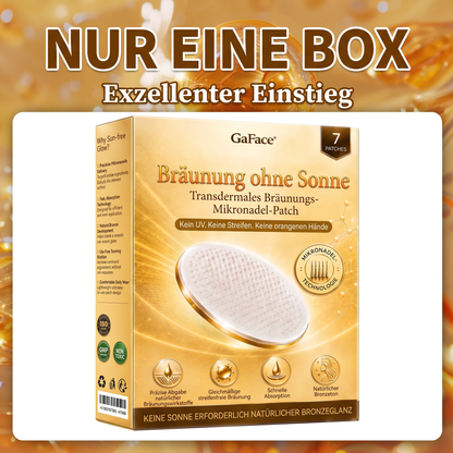 𝗚𝗮𝗳𝗮𝗰𝗲® Sonnenfreies Natürliches Bronze-Glow Transdermales Mikronadel-Bräunungspflaster