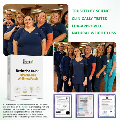 Von Ärzten empfohlen 🌟 | Kevrai® Berberin 10-in-1 Nano-Mikronadelpflaster | ✅ Wissenschaftlich fundierte Formel | Fortschrittliche 10-in-1-Mischung | Sichtbare Ergebnisse in 7 Tagen 🏅