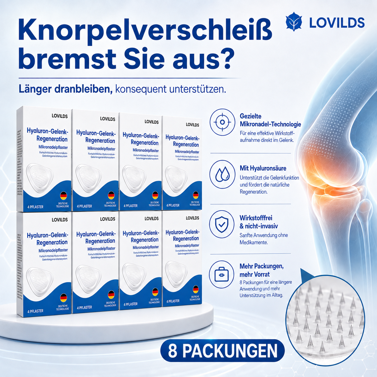 🥇LOVILDS® Hyaluron Gelenk-Wiederherstellungs-Patches🛒*R